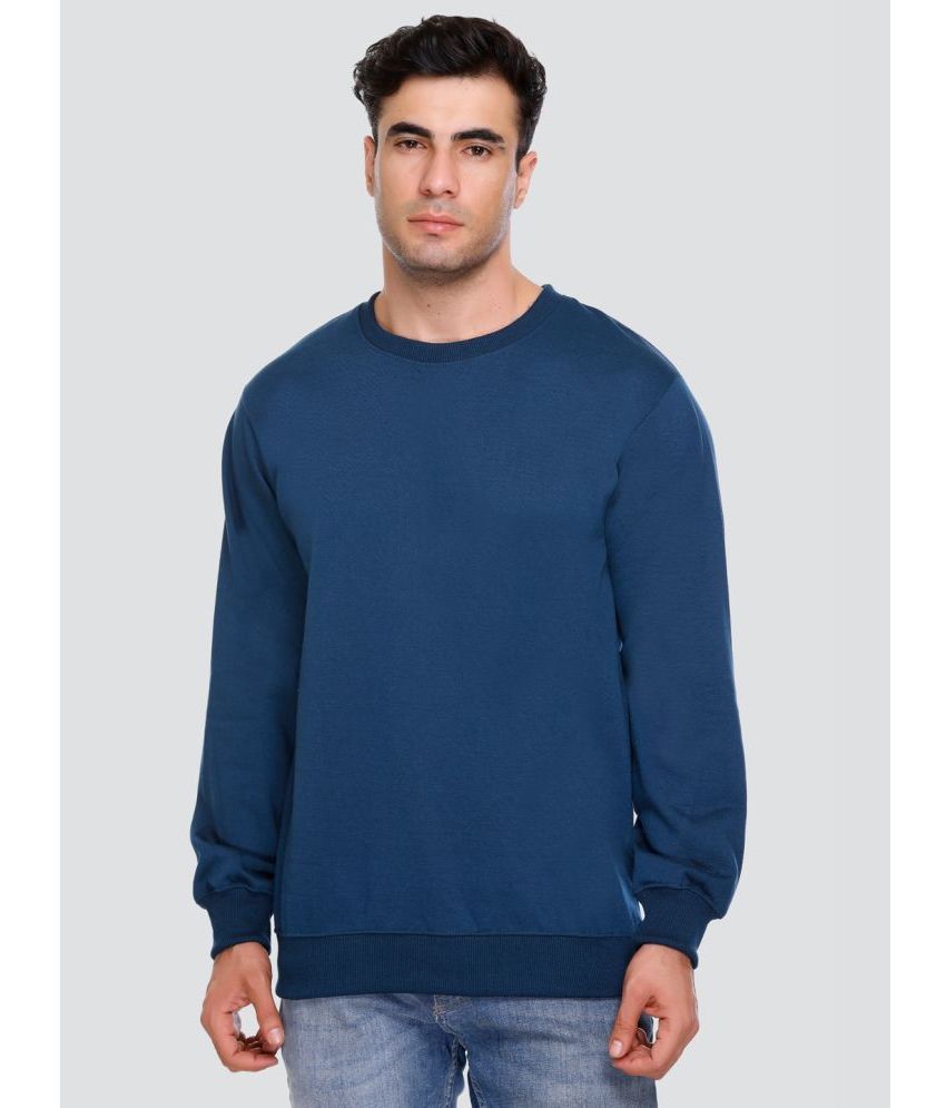     			Concede Fleece Round Neck Men's Sweatshirt - Blue ( Pack of 1 )