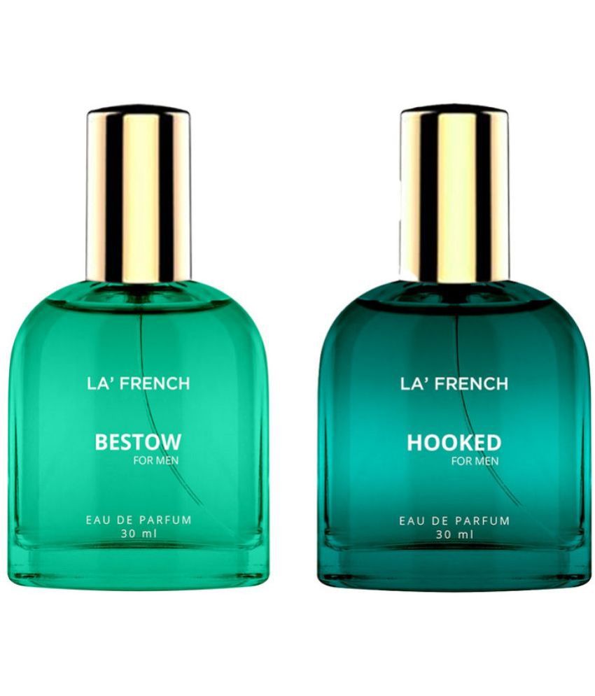     			LA FRENCH -  Bestow & Hooked Eau De Parfum (EDP) For Men  60ml  ( Pack of 2 )