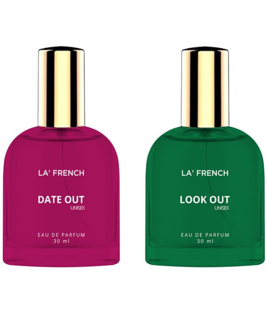     			LA FRENCH -  Date Out & Look Out Eau De Parfum (EDP) For Unisex  60ml  ( Pack of 2 )