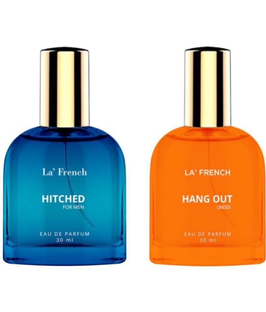     			LA FRENCH - Hitched & Hang Out Eau De Parfum (EDP) For Unisex  60ml  ( Pack of 2 )