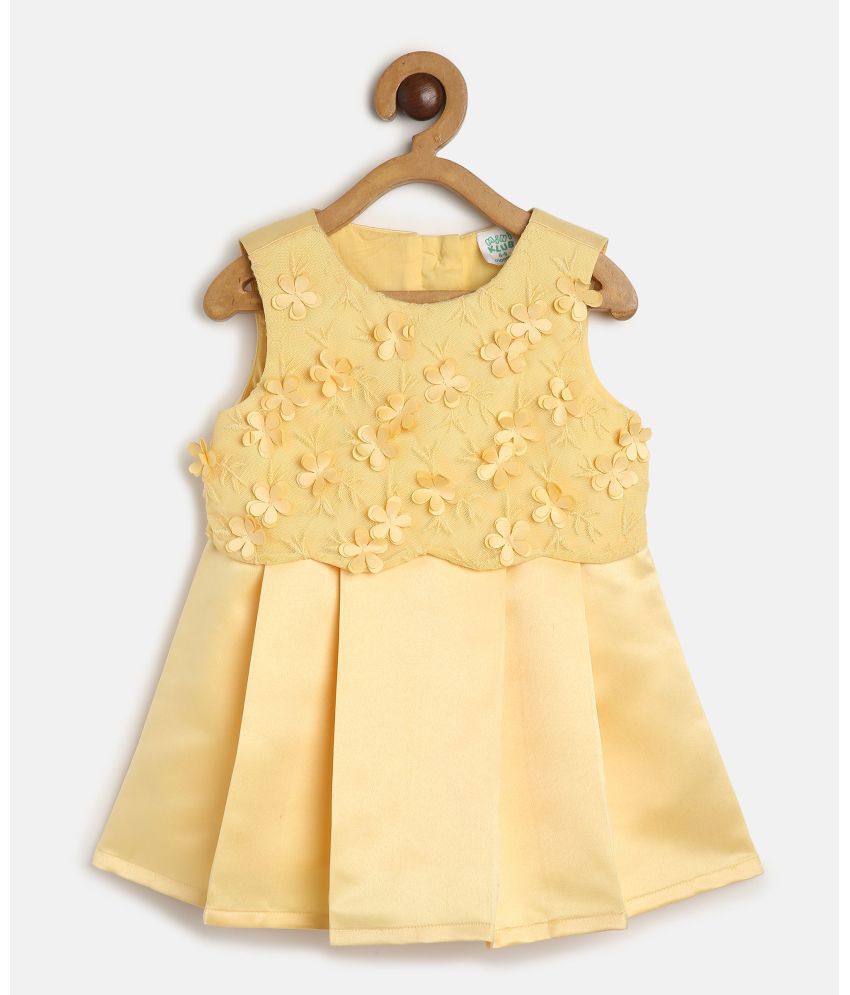     			MINI KLUB Beige Cotton Baby Girl Dress ( Pack of 1 )
