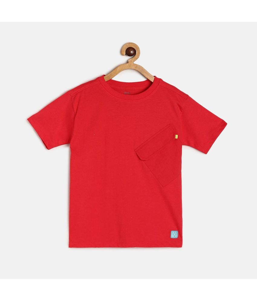     			MINI KLUB Pack of 1 Boys Cotton T-Shirt ( Red )