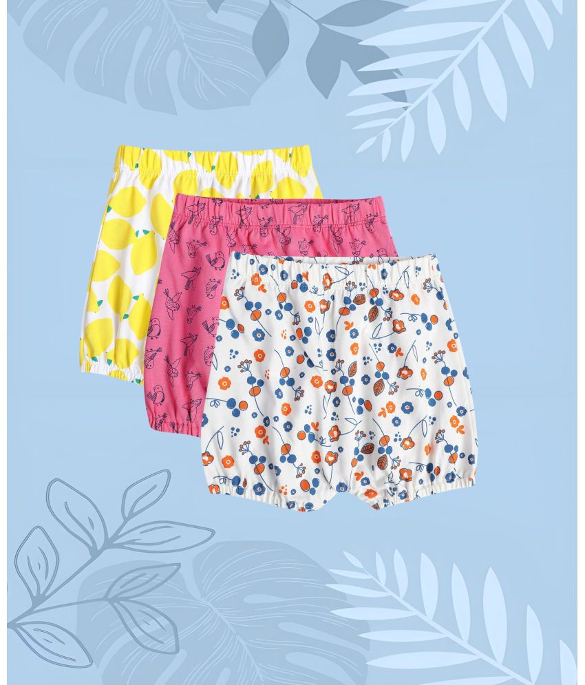     			MINIKLUB PINK / YELLOW / BLUE  SHORTS For NEW BORN AND BABY GIRLS