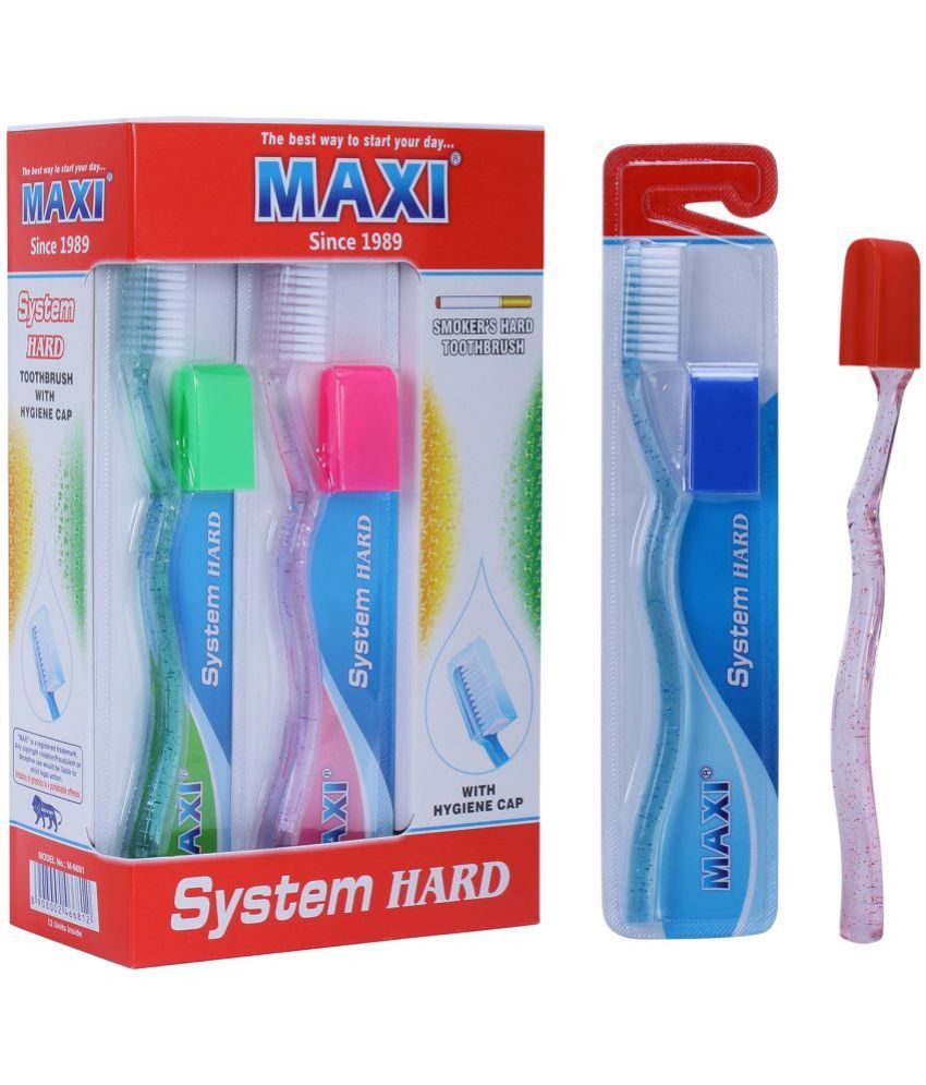     			MAXI System Hard Toothbrush (Pack of 12)