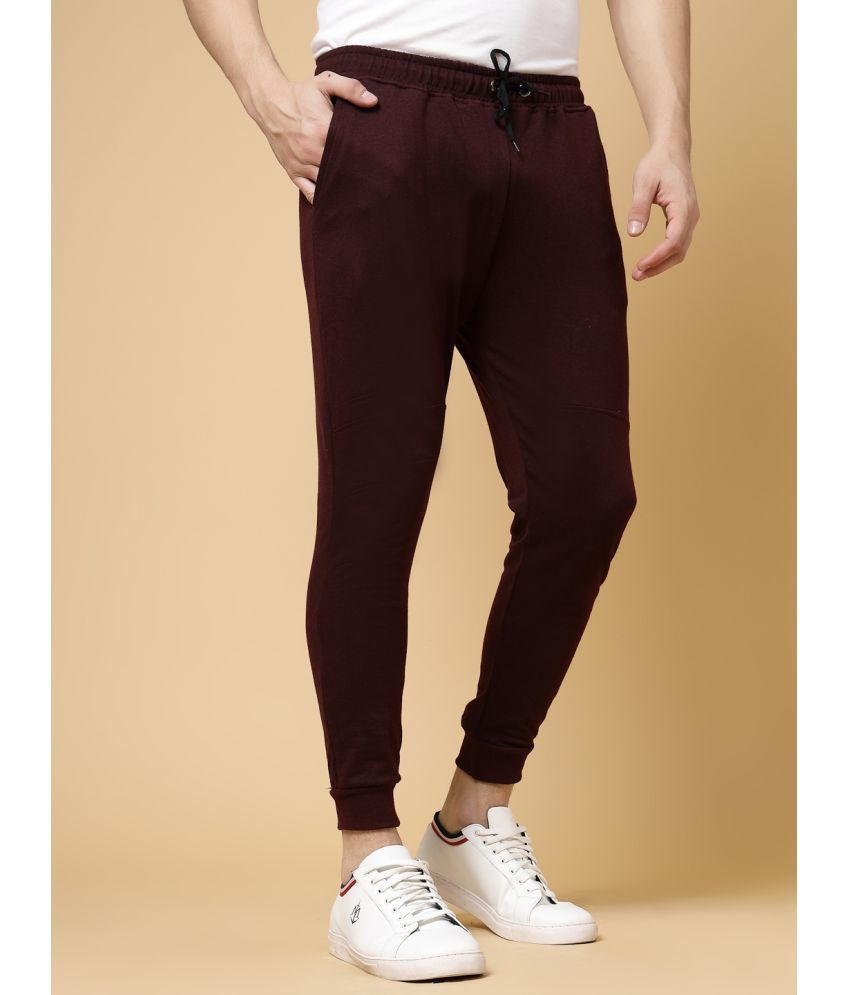     			Rigo Wine Cotton Men's Joggers ( Pack of 1 )