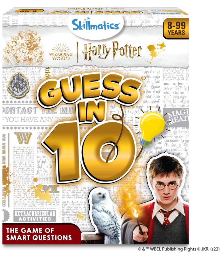    			Skillmatics Card Game - Guess in 10 Harry Potter, Perfect for Boys, Girls, Kids, Families, Teens & Adults, Play with Wizards, Magic, Ron, Hermione, Dumbledore, Snape, Gifts for Ages 8, 9, 10 and Up