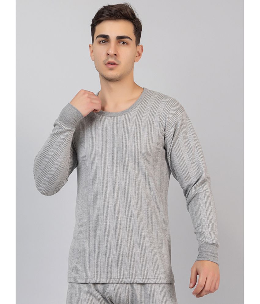     			Zeffit Cotton Men's Thermal Tops ( Grey )