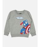 Bodycare Boys Avengers Printed Sweat Shirt - Melange Acru