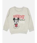 Bodycare Boys Mickey & Friends Printed Sweat Shirt - Melange Acru