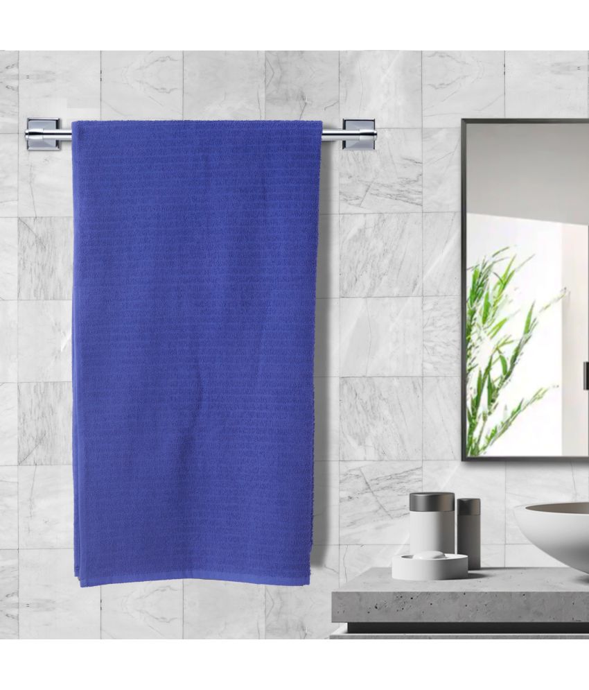     			Abhitex Cotton Printed Below 300 -GSM Bath Towel ( Pack of 1 ) - Blue