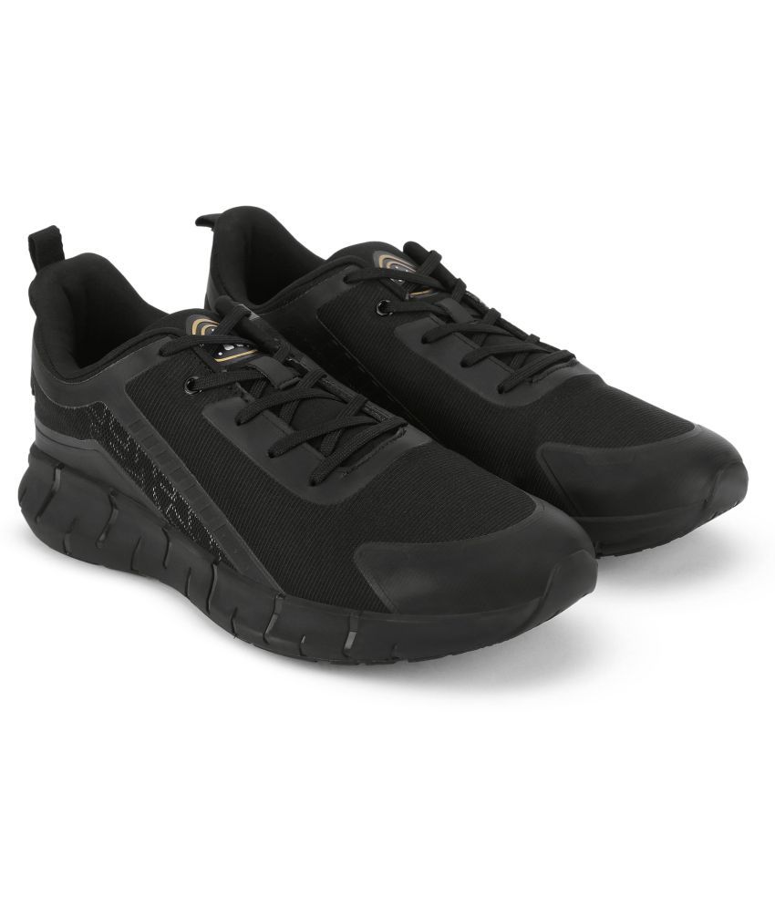     			Aqualite Black Men's Sports Running Shoes