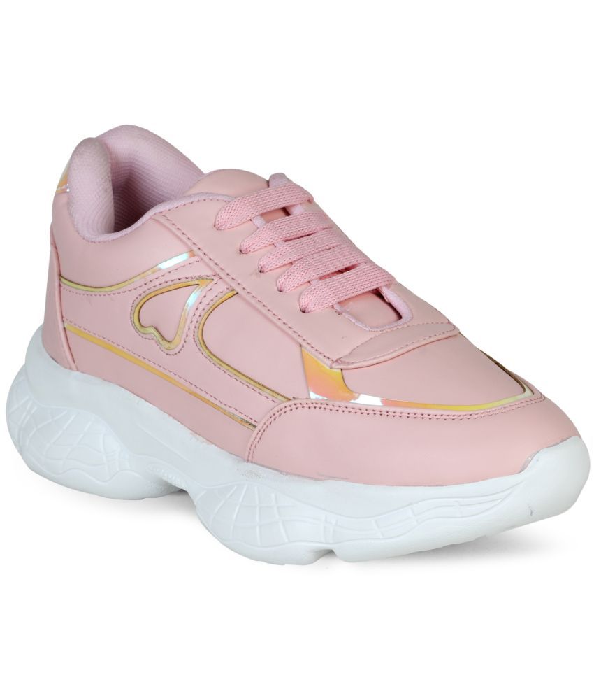     			Commander Shoes Pink Women's Sneakers