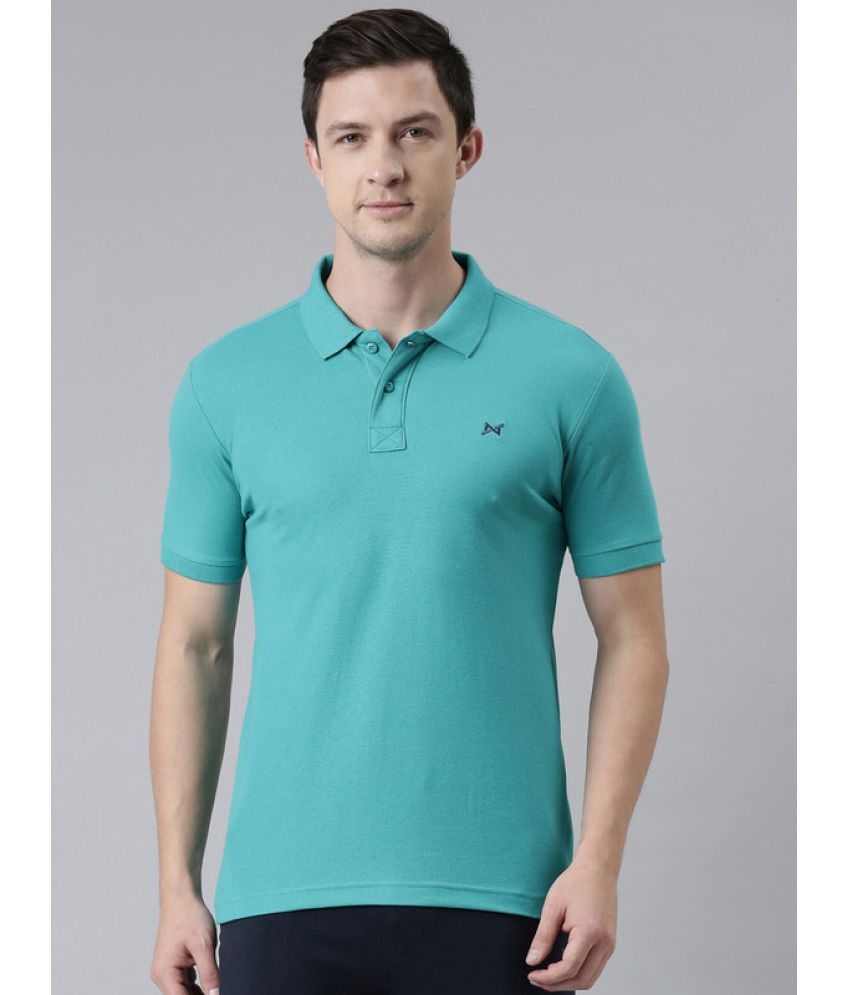     			Force NXT Cotton Blend Regular Fit Solid Half Sleeves Men's Polo T Shirt - Green ( Pack of 1 )