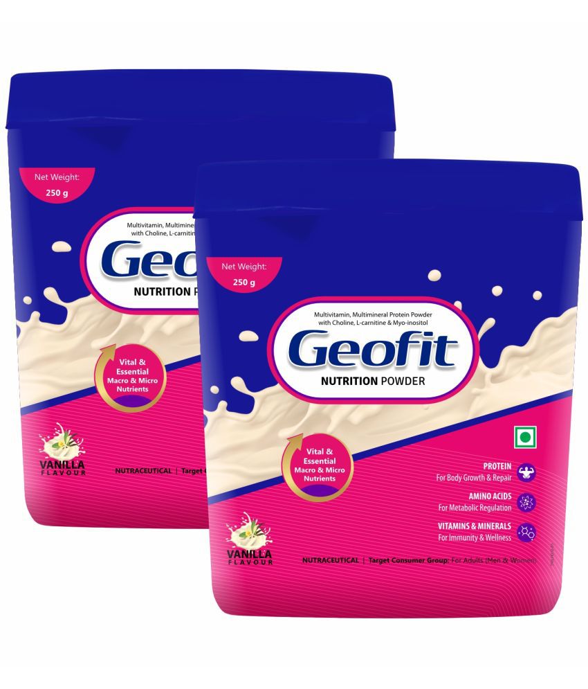     			GEOFIT Vanilla Protein Powder 250 gm Pack of 2