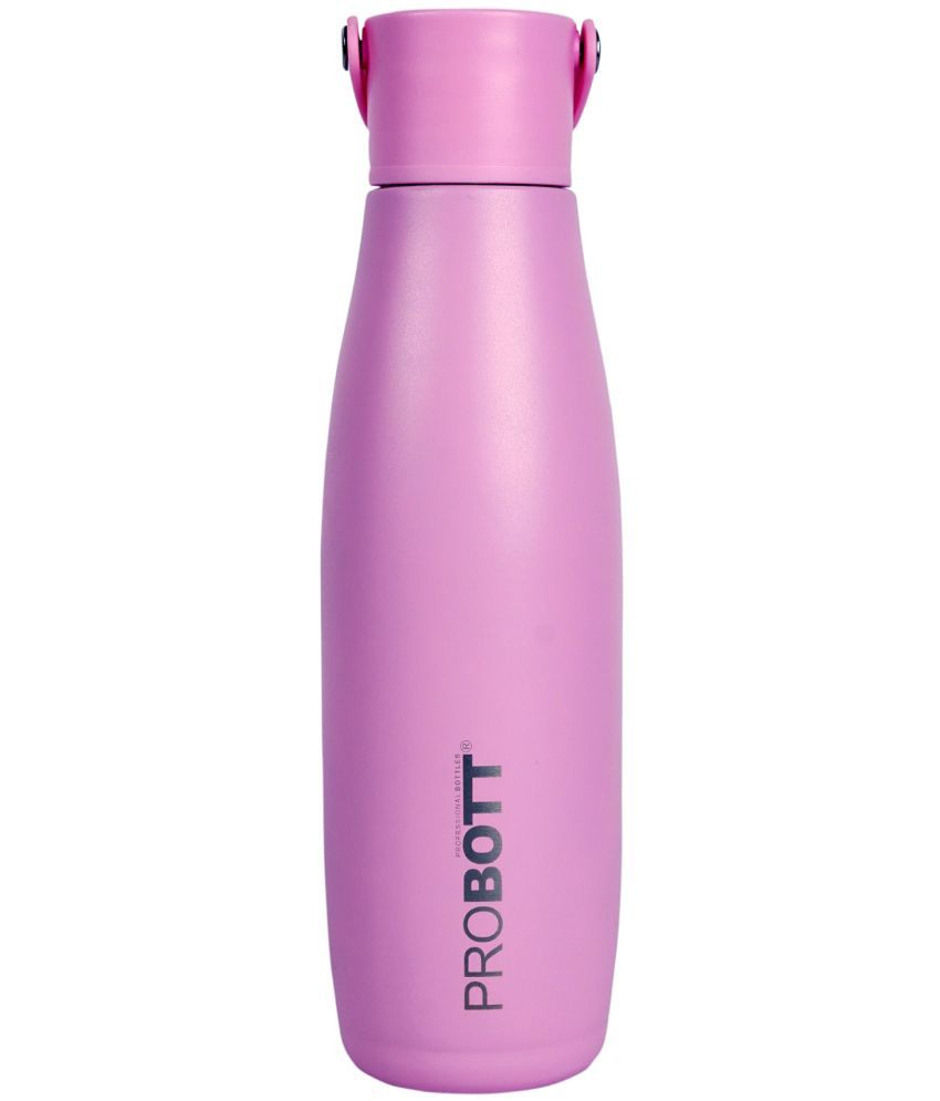     			Probott Trendy Pink Water Bottle 480 mL ( Set of 1 )