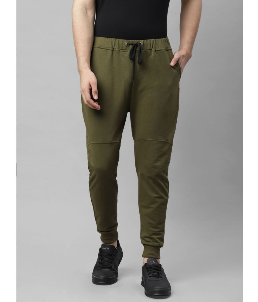     			Rigo Olive Green Cotton Men's Joggers ( Pack of 1 )