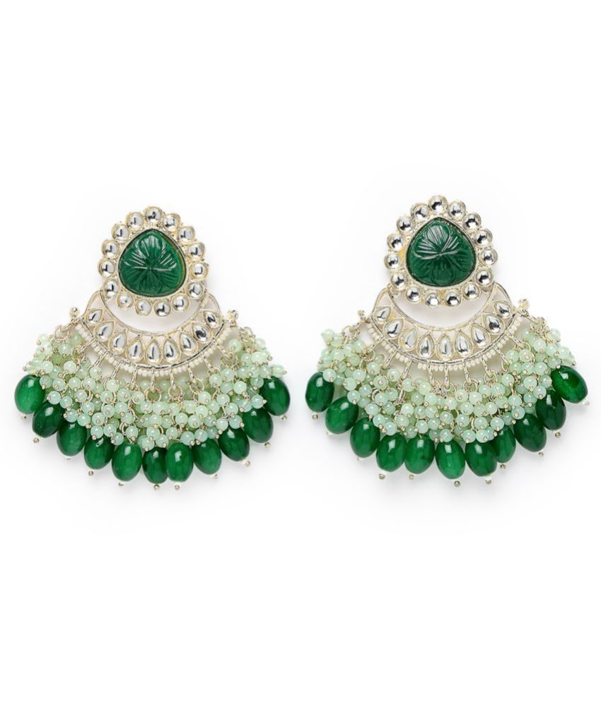     			Studio Sukkhi Green Chandbalis Earrings ( Pack of 1 )