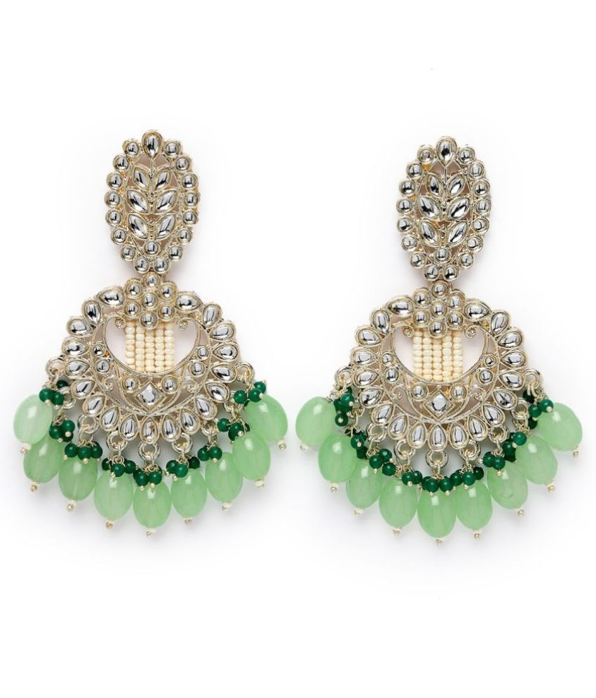     			Studio Sukkhi Green Chandelier Earrings ( Pack of 1 )