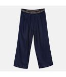 MINI KLUB Navy Woven Pant For Kids Girls