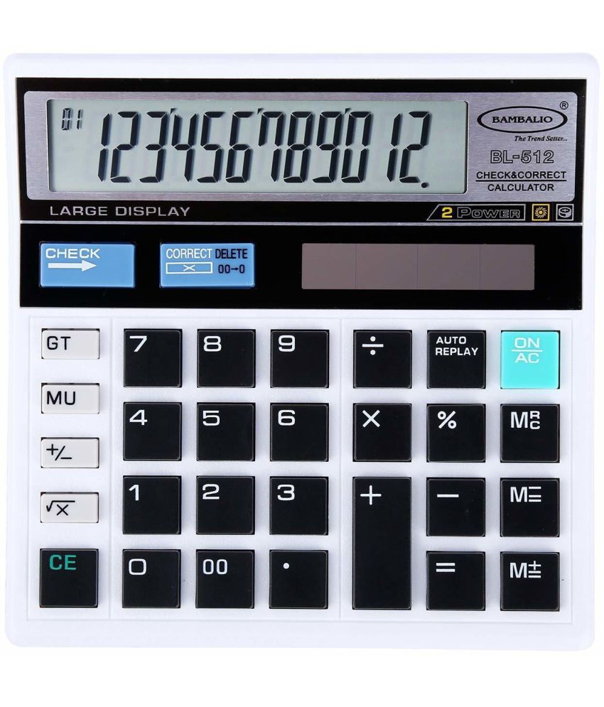     			Bambalio Calculator BL-512W White