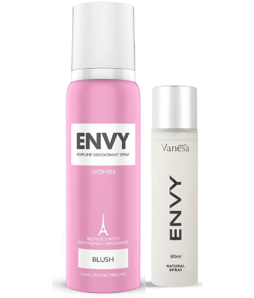     			ENVY Blush Deo - 140ML & Natural Spray Women - 70ML (Combo Pack of 2)