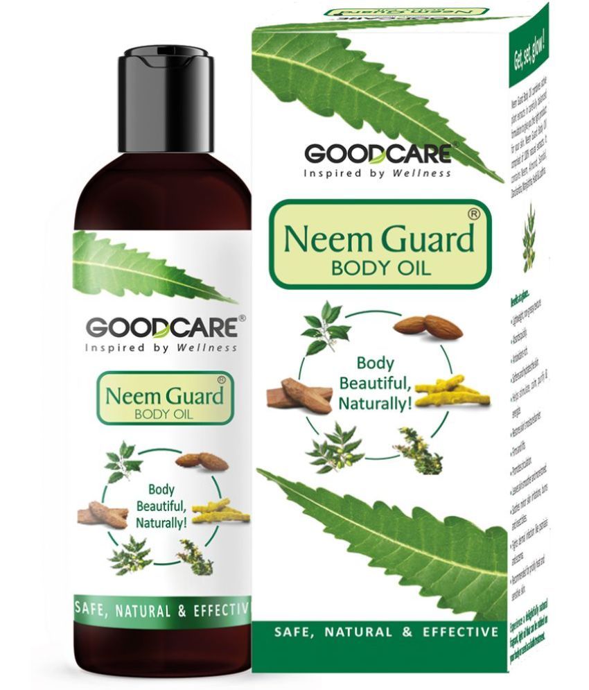     			Goodcare Neemguard Body Oil For Healthyglowing Skin With Neem, Almond, Sandal, Haldi 200Ml