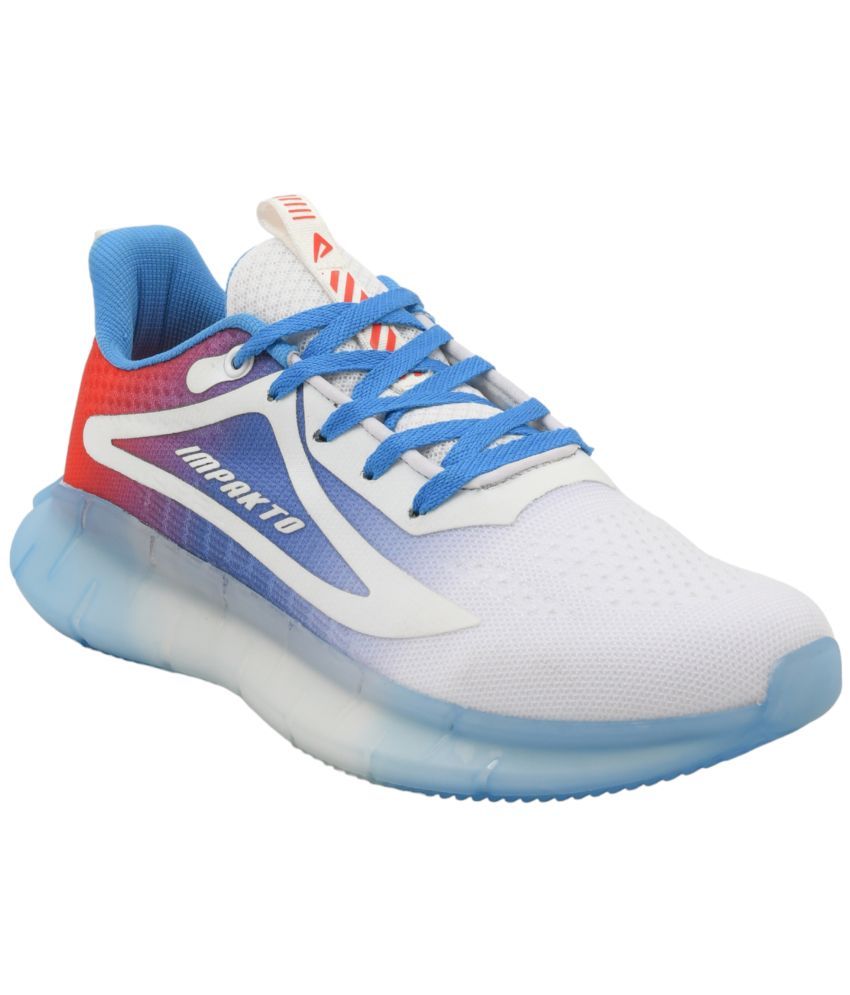     			Impakto - White Men's Sports Running Shoes