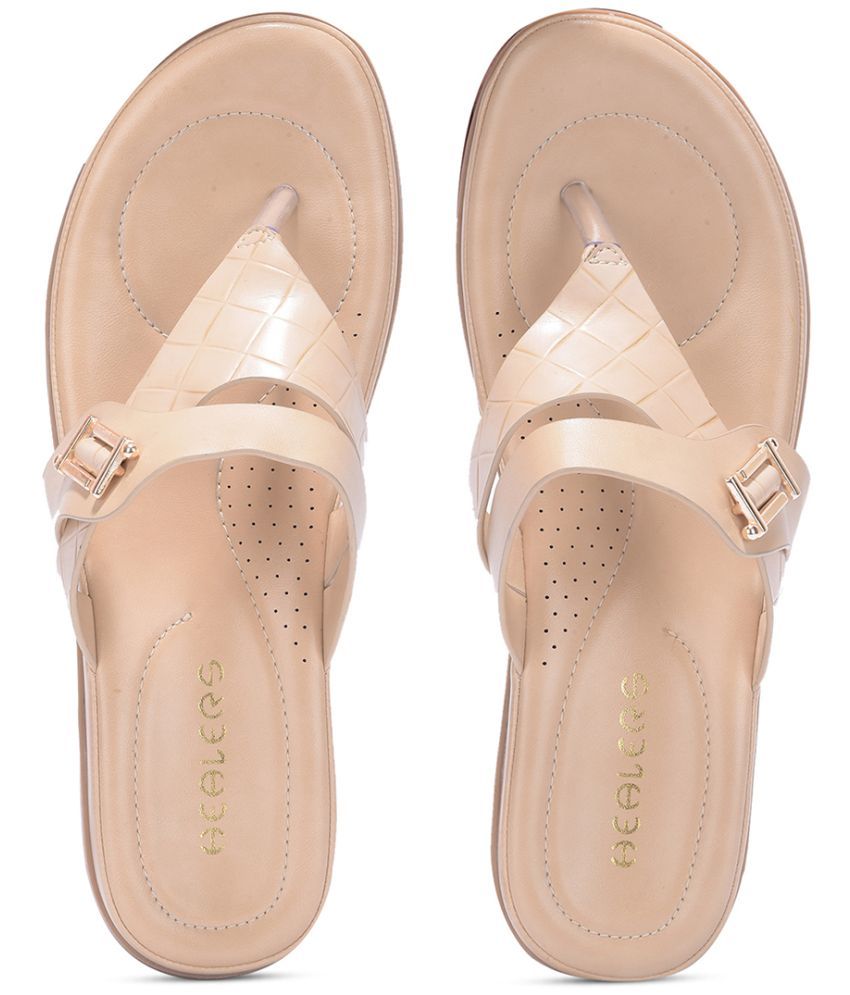     			Liberty Beige Women's Leather Slipper