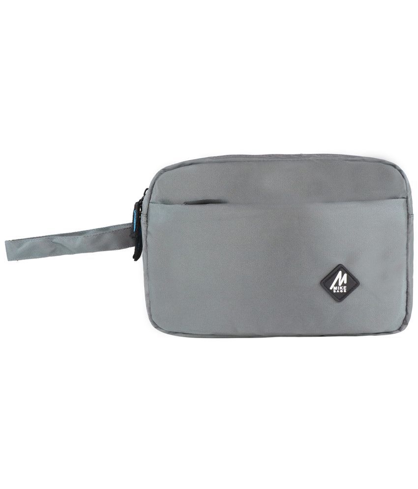     			Mike Hexa Hand Pouch - Grey