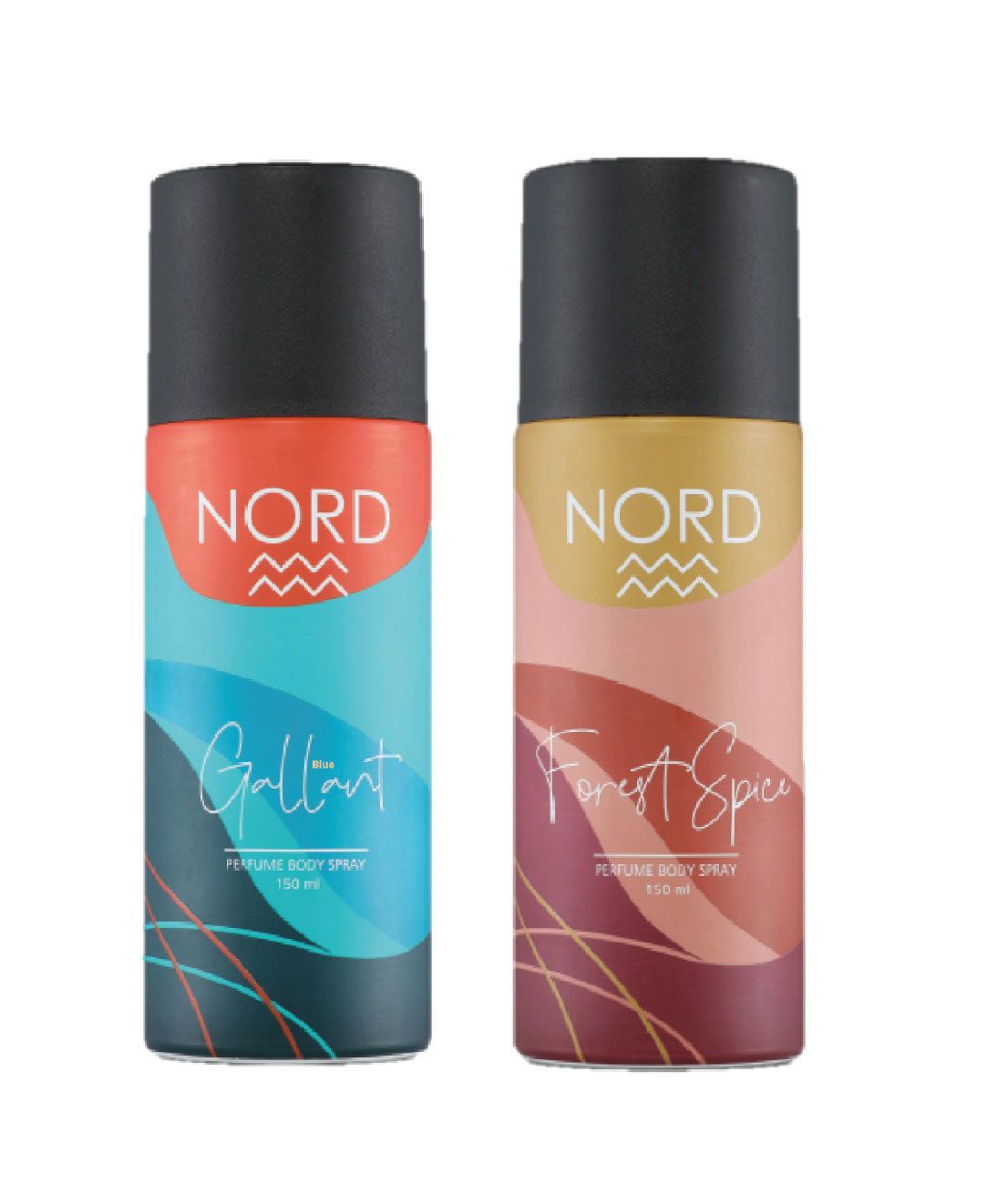     			NORD Deodorant Body Spray - Gallant and Forest Spice 150 ml each (Pack of 2)