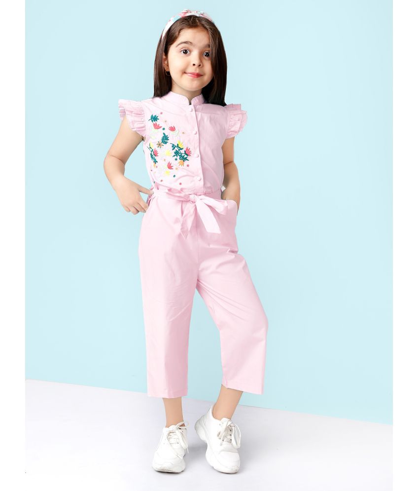     			Naughty Ninos - Pink Polyester Girls Jumpsuit ( Pack of 1 )