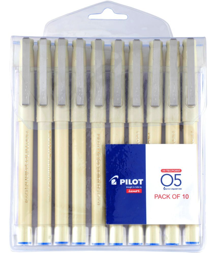     			Pilot Hi-Tecpoint 05 Blue Pack of 10