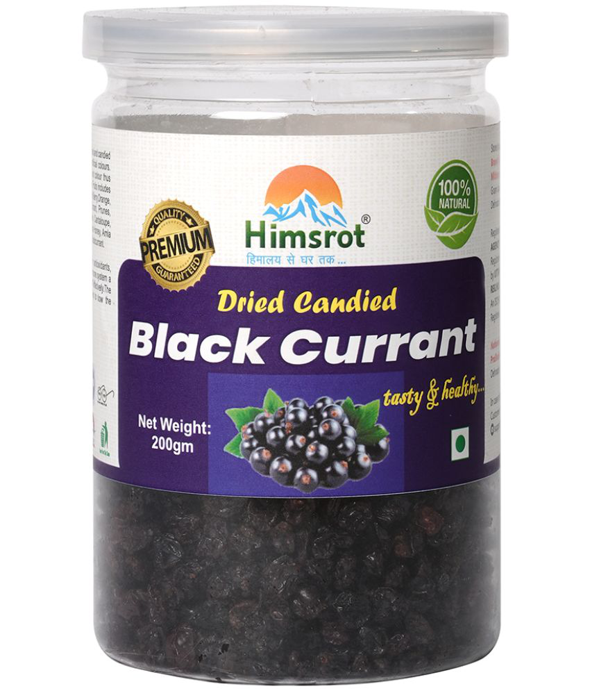     			Himsrot Dried Black Currant Healthy Whole Dry Berries from Himalayas 100% Natural Sun Dried, 200g