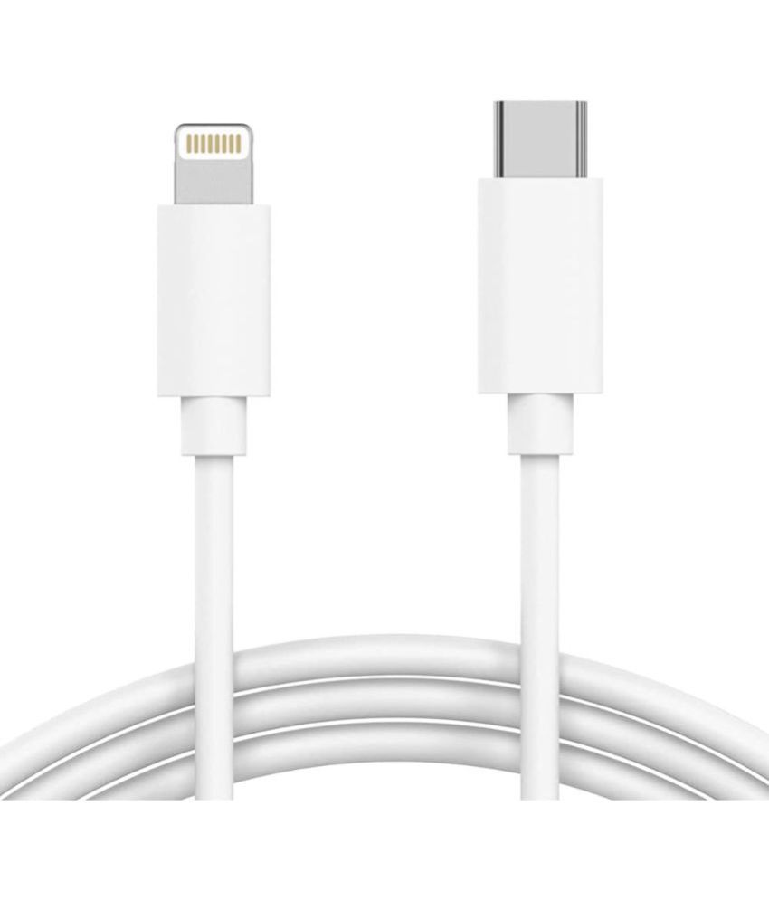     			K. S. INTERNATIONAL TRADERS White 3A Lightning Cable 1 Meter