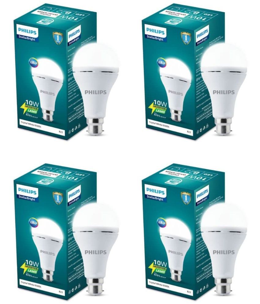     			Philips 10w Cool Day light Inverter Bulb ( Pack of 4 )