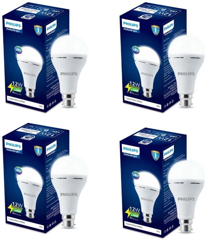     			Philips 12w Cool Day light Inverter Bulb ( Pack of 4 )