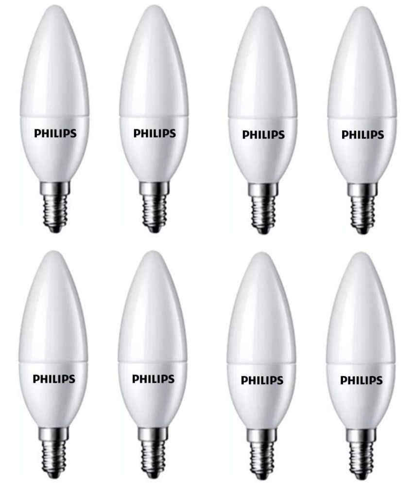     			Philips 4w Cool Day light LED Bulb ( Pack of 8 )