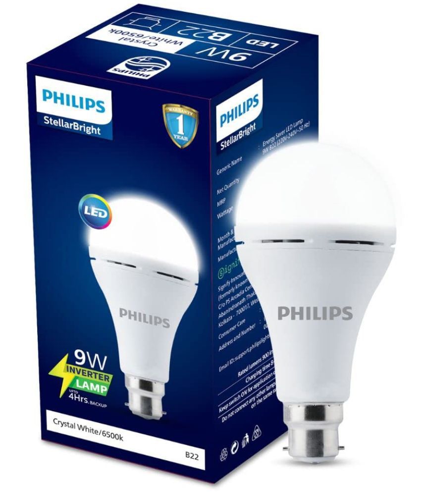     			Philips 9w Cool Day light Inverter Bulb ( Single Pack )