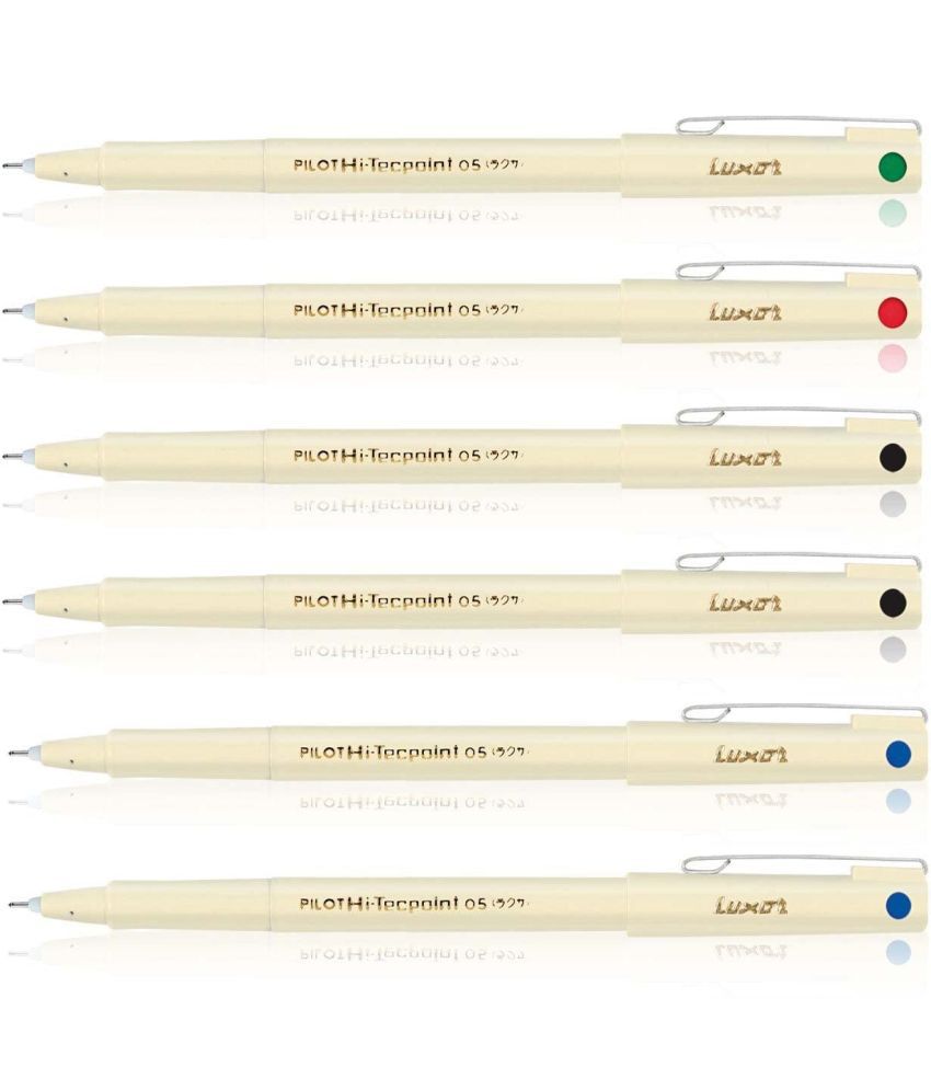     			Pilot Hi-Tecpoint 05 Blue 2, Black 2, Green 1 and Red 1