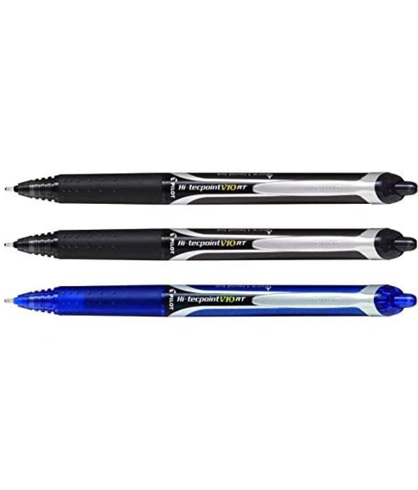     			Pilot Hi-Tecpoint V10 RT Pack of 3 (1 Blue and 2 Black)