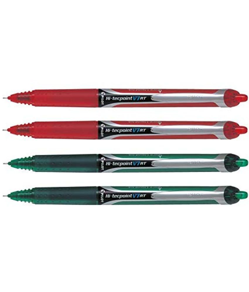     			Pilot Hi-Tecpoint V7 RT Green 2 and Red 2