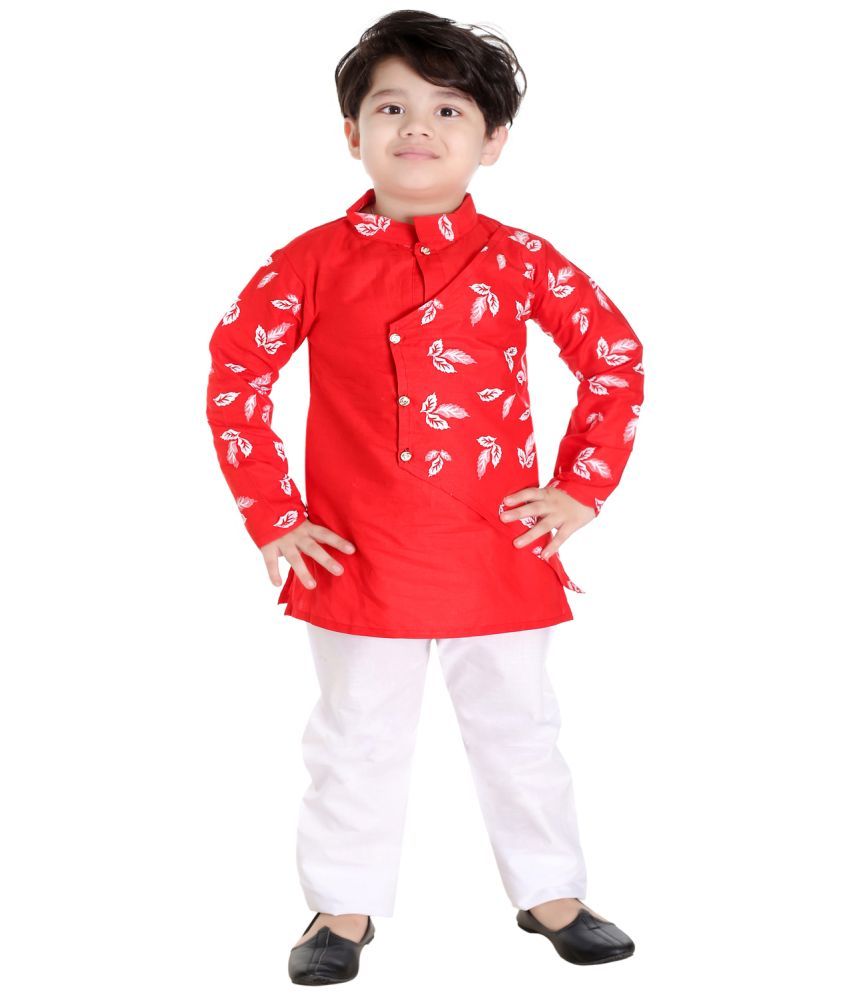     			s muktar garments - Red Cotton Boys ( Pack of 1 )