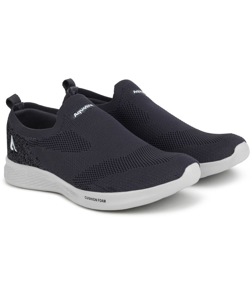    			Aqualite Dark Grey Men's Slip-on Shoes
