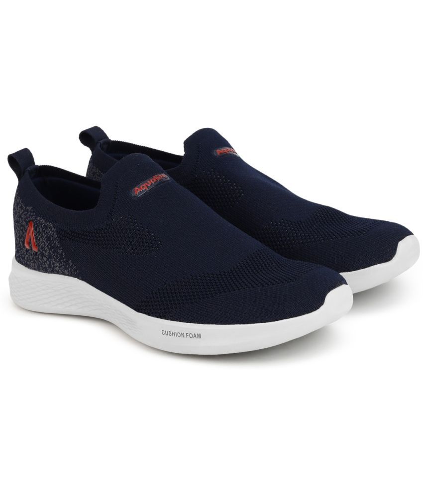     			Aqualite Navy Blue Men's Slip-on Shoes