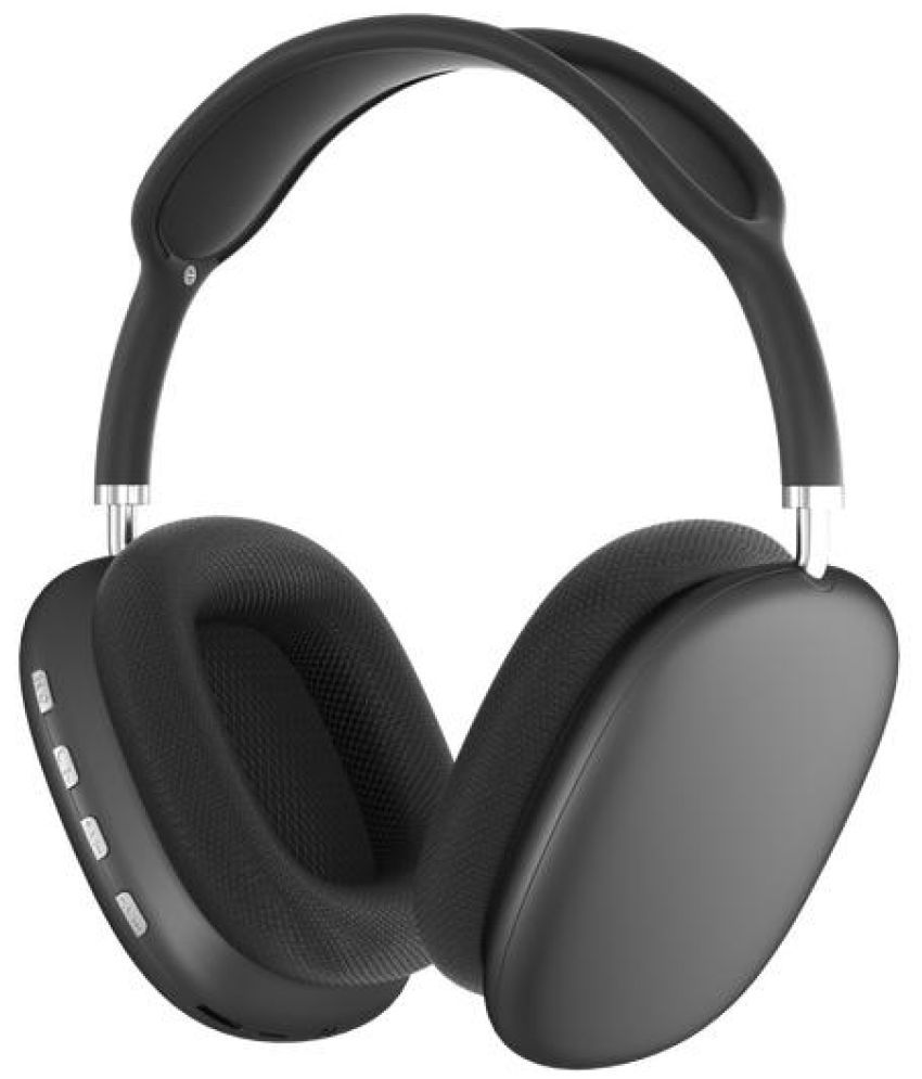     			OLIVEOPS P9 Black Headphones Bluetooth Bluetooth Headphone On Ear 4 Hours Playback Active Noise cancellation IPX4(Splash & Sweat Proof) Black