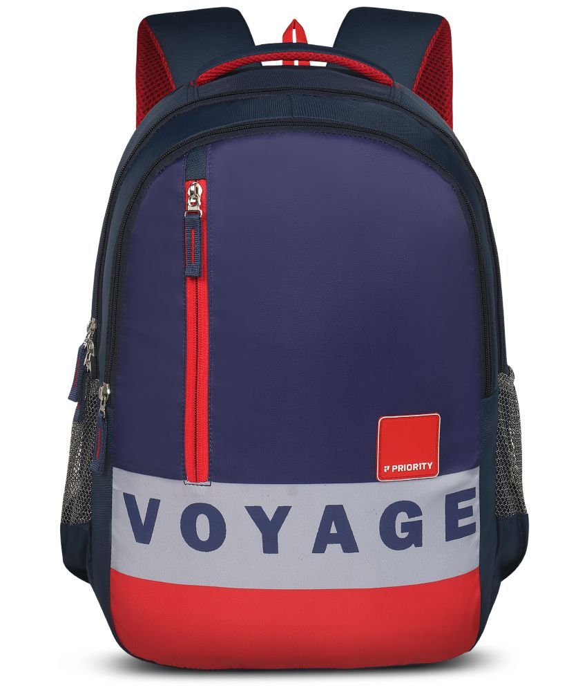     			Priority 35 Ltrs Blue Polyester College Bag