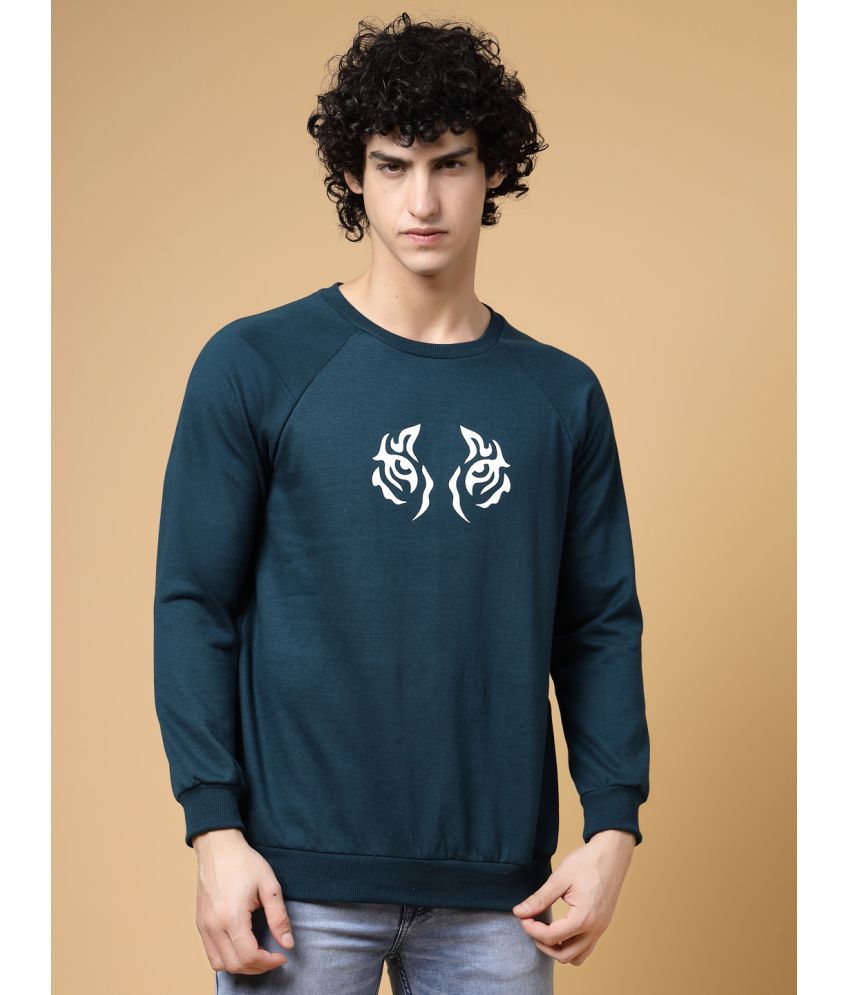    			Rigo Cotton Round Neck Men's Sweatshirt - Teal ( Pack of 1 )