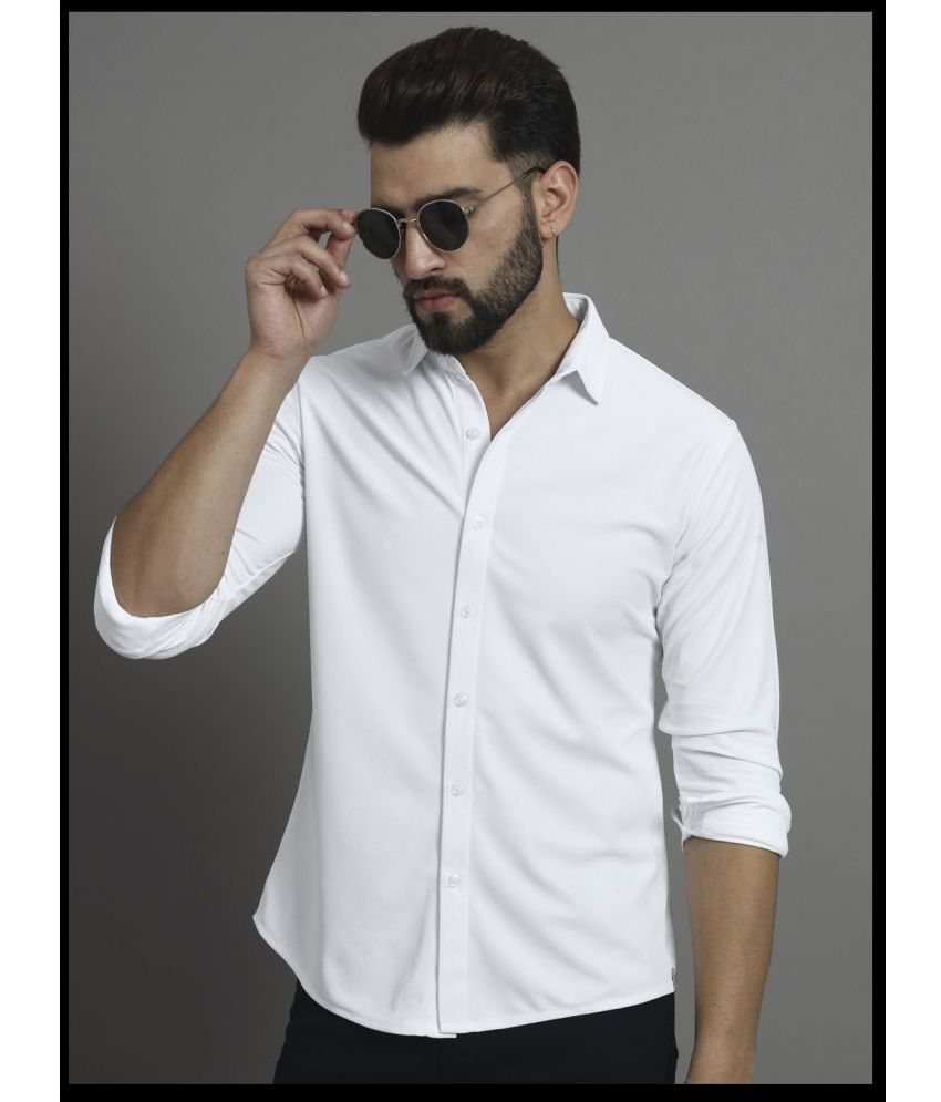     			renuovo 100% Cotton Regular Fit Solids Full Sleeves Men's Casual Shirt - White ( Pack of 1 )