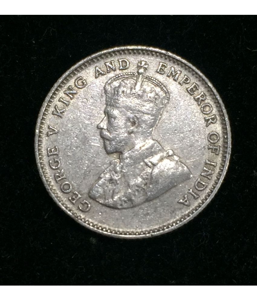     			1927 Straits Settlements 10 Cents - George V Silver 100% Original Coin