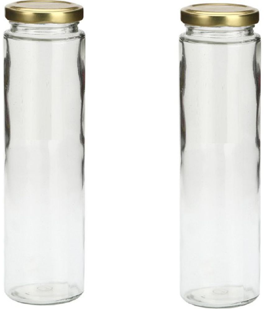     			AFAST Transparent Jar Glass Transparent Utility Container ( Set of 2 )